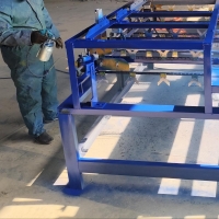 painting process for wiggle wire production machine