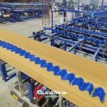 Greenhouse Wiggle Wire Plastic Coating Machine 9 blue color wiggle wire production8