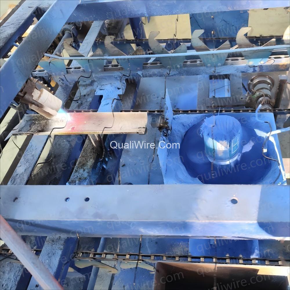 Mark points dipping coating powder(1)-Greenhouse Zigzag Wiggle Wire Production Machine