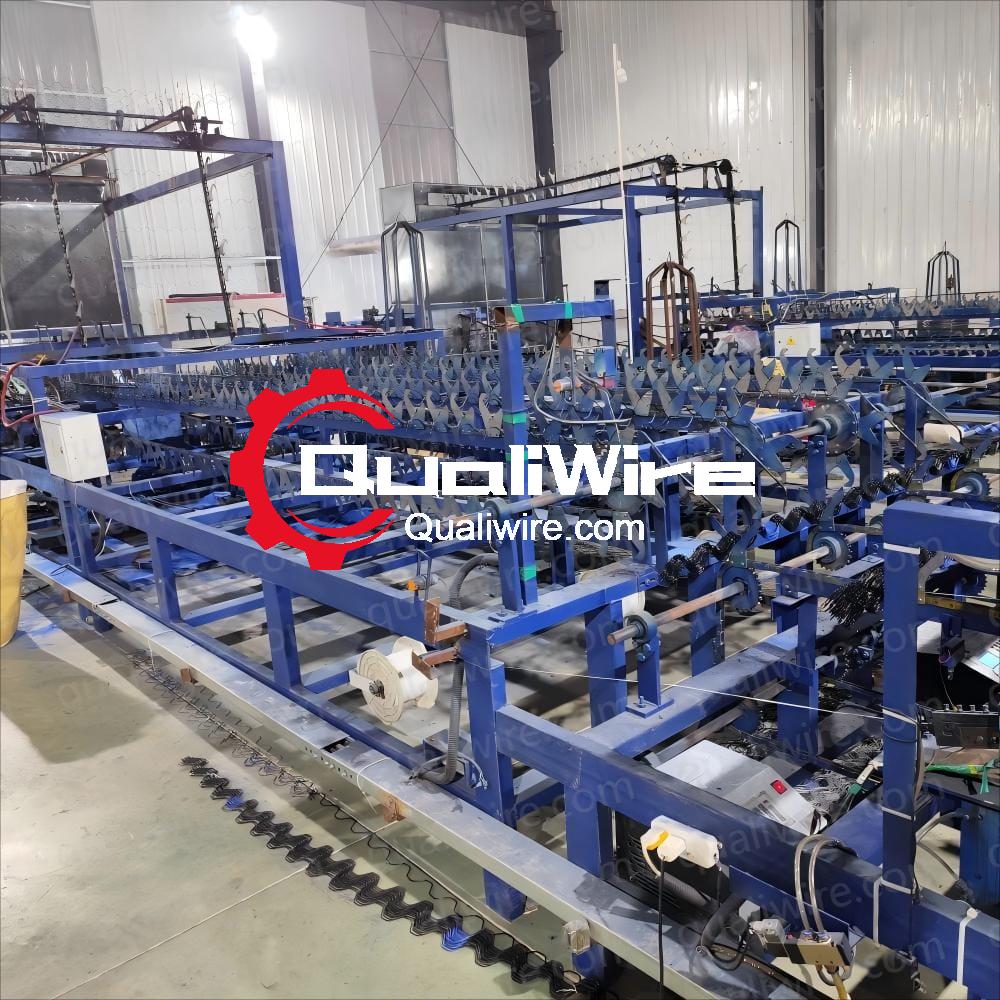 Greenhouse PVC PE-Coated Zigzag Wiggle Wire Production Machine 4 Greenhouse Zigzag Wiggle Wire Production Machine